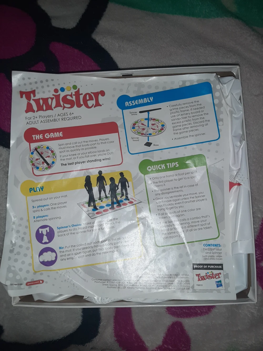 Twister Party Game by Twister - Red/Green/Blue/Yellow/White